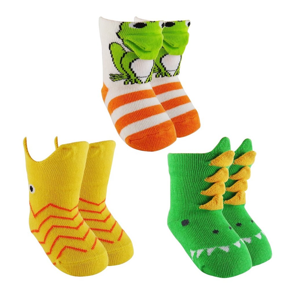 Baby 3D Fish, Dinosaur, Frog Socks